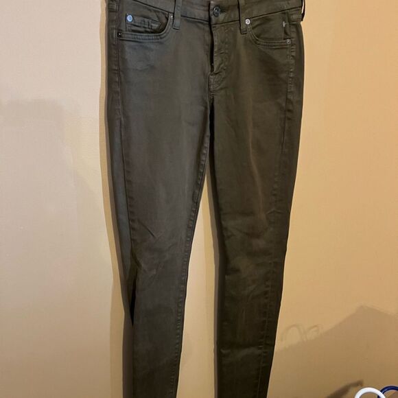 7 for all mankind green jeans 27 - Picture 3 of 11